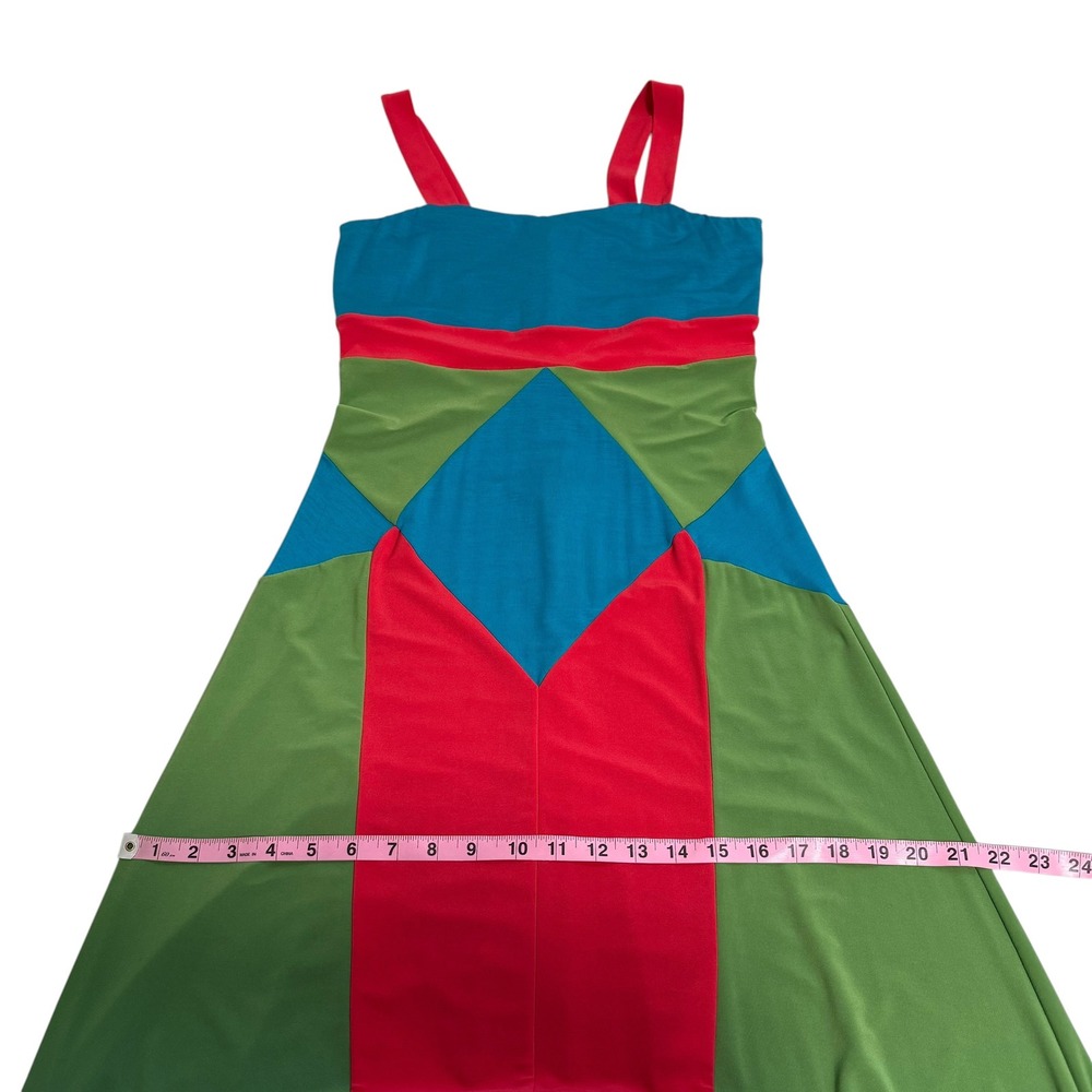 Joseph Ribkoff | Maxi Dress Multicolour Colourblock Geometric Size 2 - Picture 11 of 13